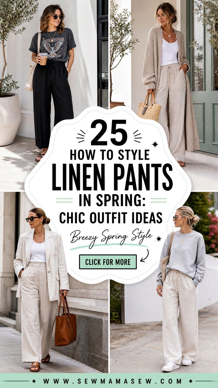 25 How to Style Linen Pants in Spring Chic Outfit Ideas - 25 How to Style Linen Pants in Spring: Chic Outfit Ideas