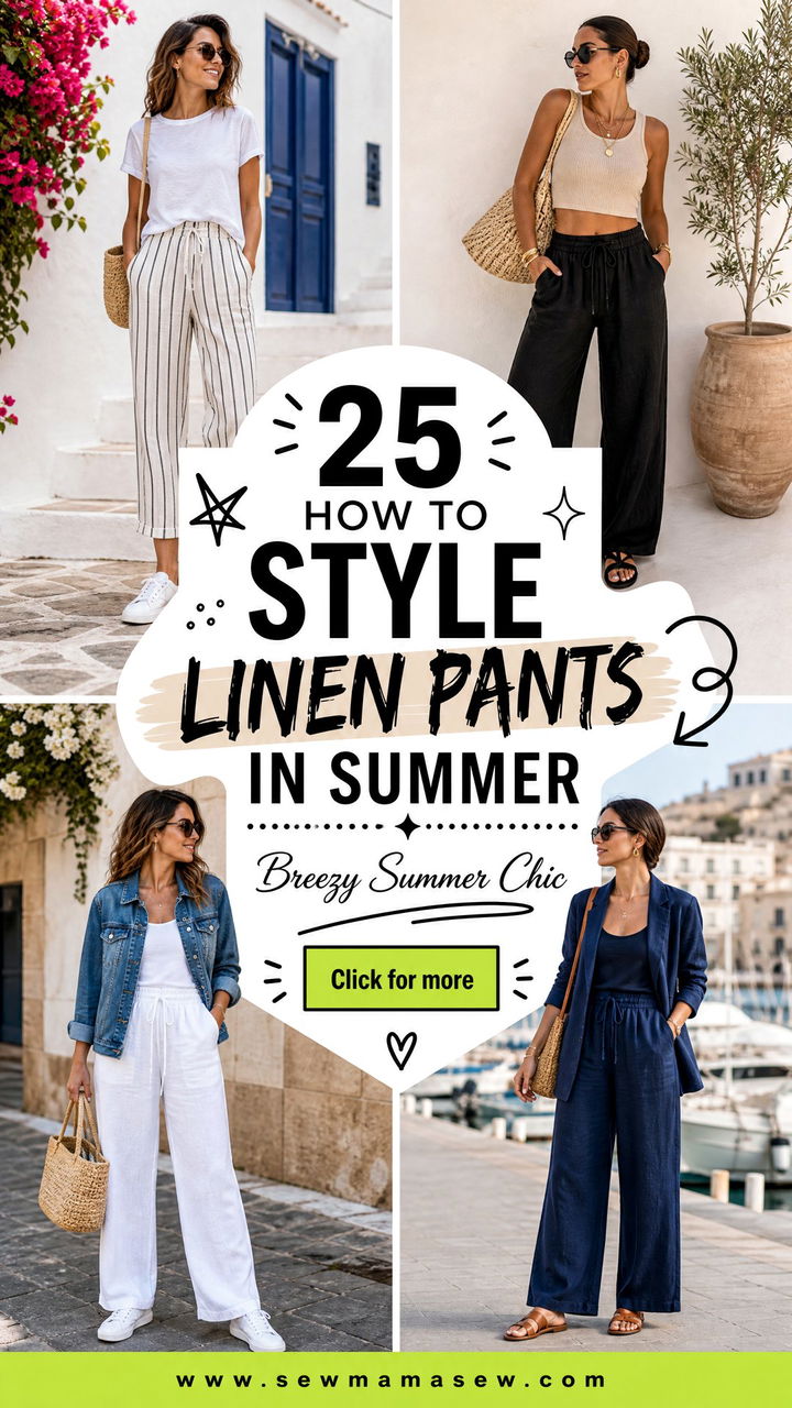 25 How to Style Linen Pants in Summer for Breezy Chic - 25 How to Style Linen Pants in Summer for Breezy Chic