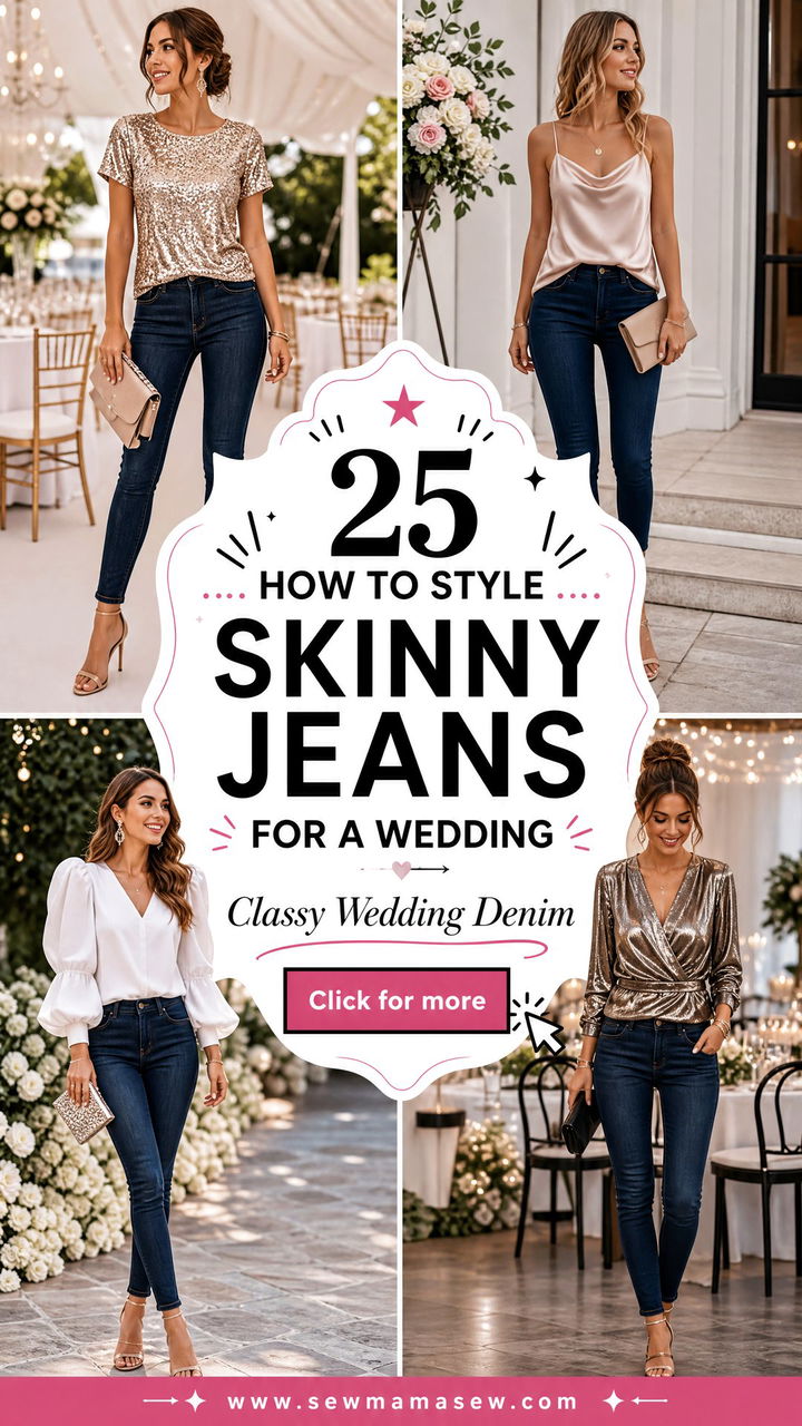 25 How to Style Skinny Jeans for a Wedding With Class - 25 How to Style Skinny Jeans for a Wedding With Class