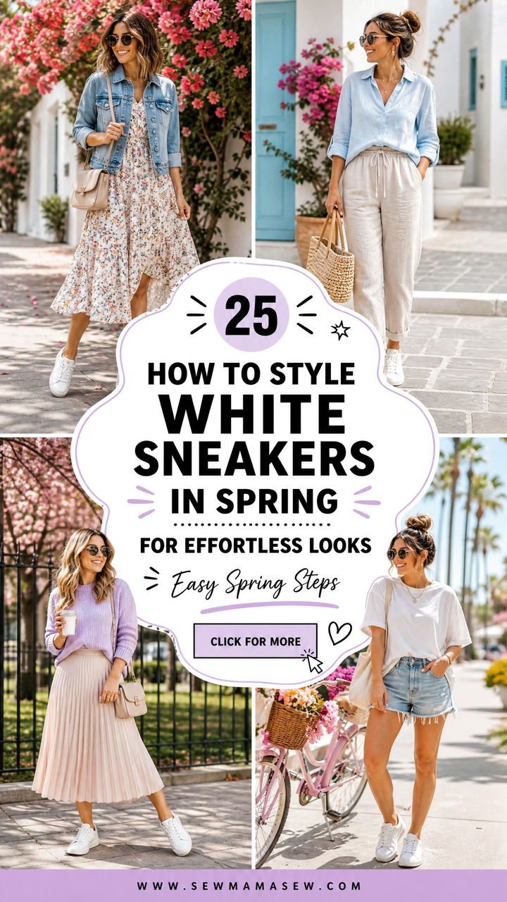 25 How to Style White Sneakers in Spring for Effortless Looks - 25 How to Style White Sneakers in Spring for Effortless Looks