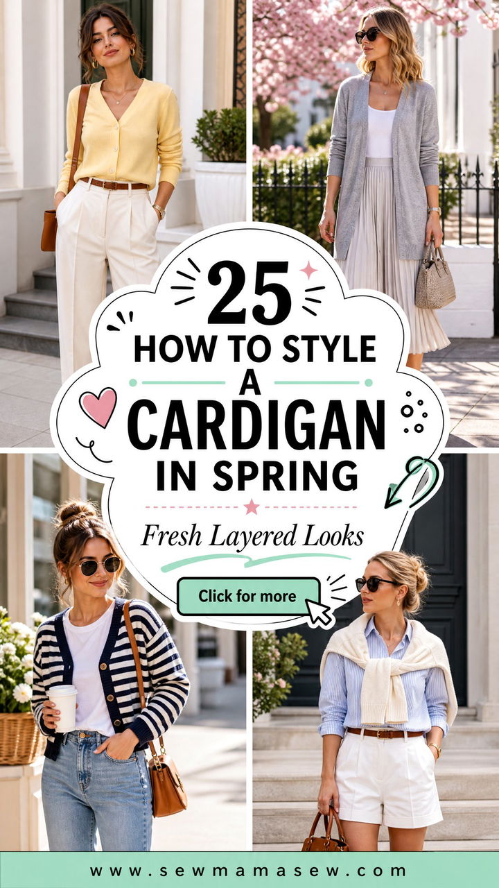 25 How to Style a Cardigan in Spring for Fresh Layers - 25 How to Style a Cardigan in Spring for Fresh Layers
