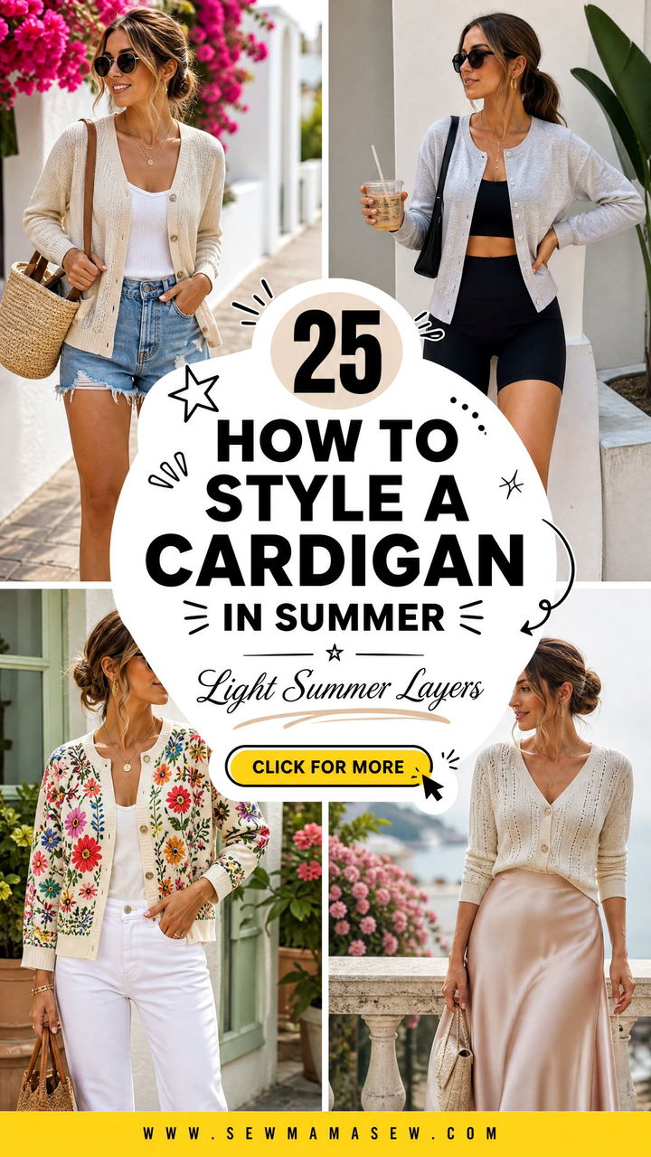 25 How to Style a Cardigan in Summer for Light Layers - 25 How to Style a Cardigan in Summer for Light Layers