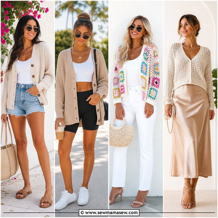 25 How to Style a Cardigan in Summer for Light Layers
