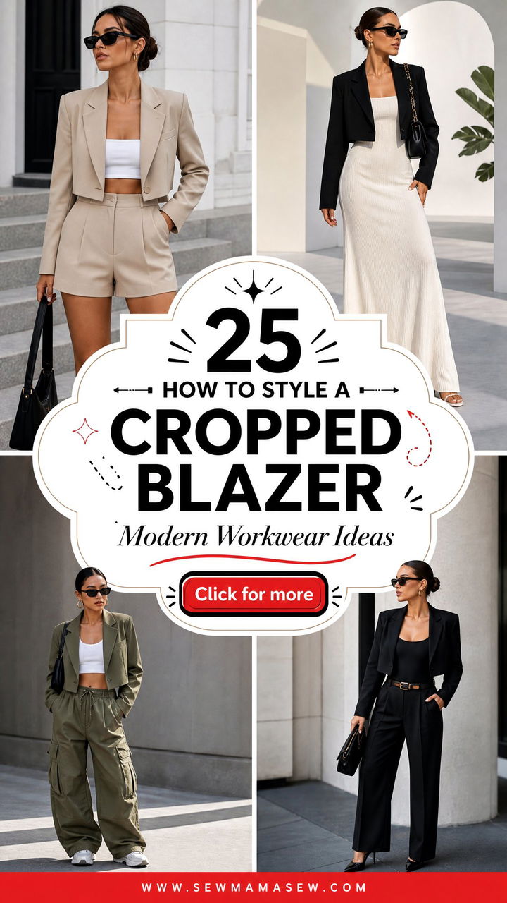 25 How to Style a Cropped Blazer for Modern Workwear - 25 How to Style a Cropped Blazer for Modern Workwear