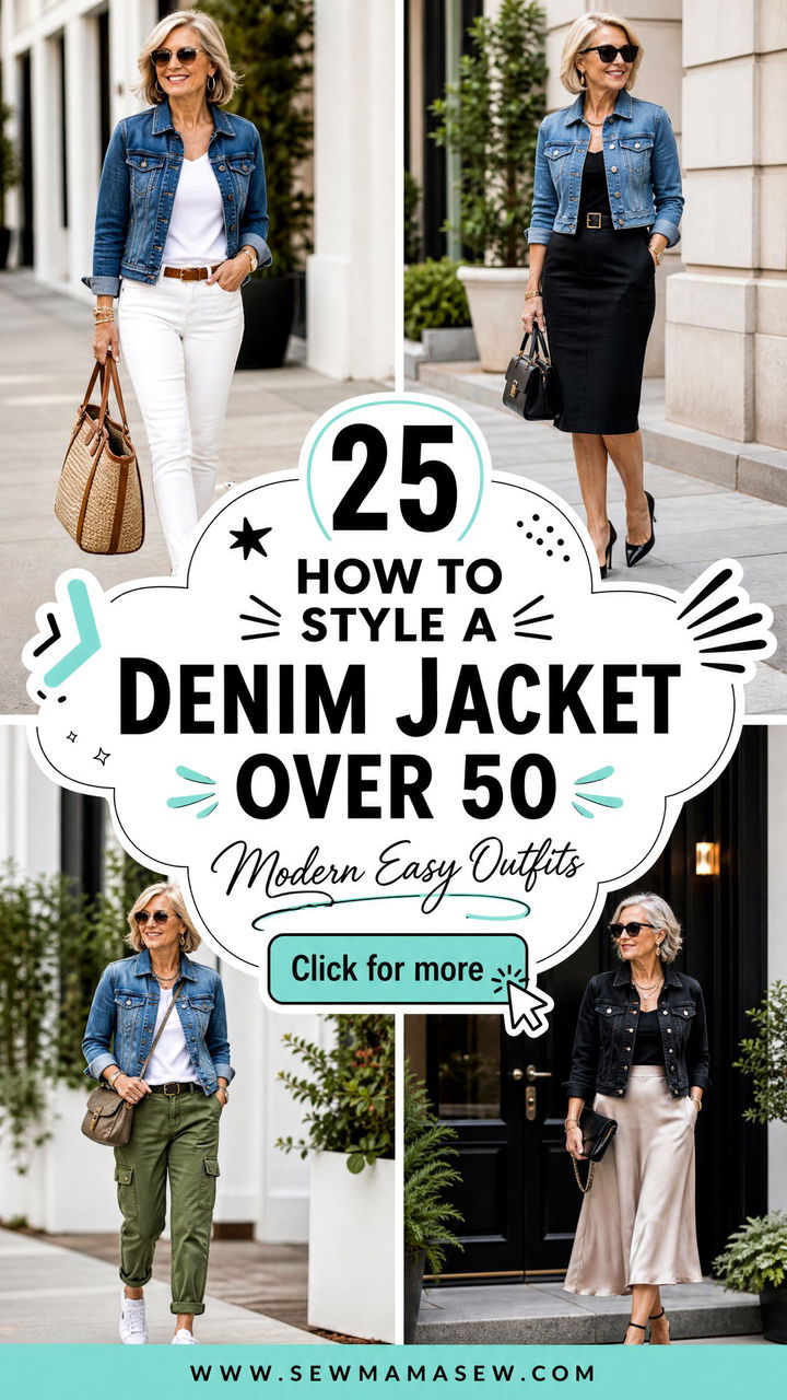 25 How to Style a Denim Jacket Over 50 With Modern Ease - 25 How to Style a Denim Jacket Over 50 With Modern Ease
