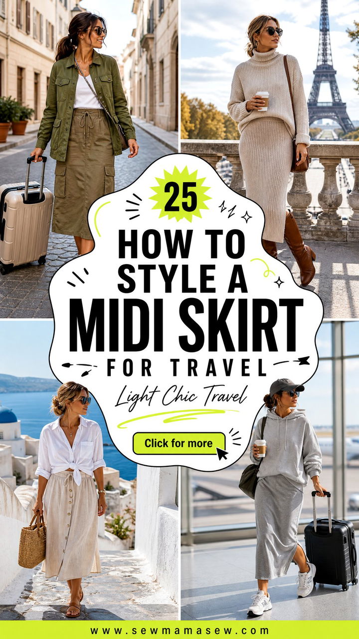 25 How to Style a Midi Skirt for Travel Light and Chic - 25 How to Style a Midi Skirt for Travel Light and Chic