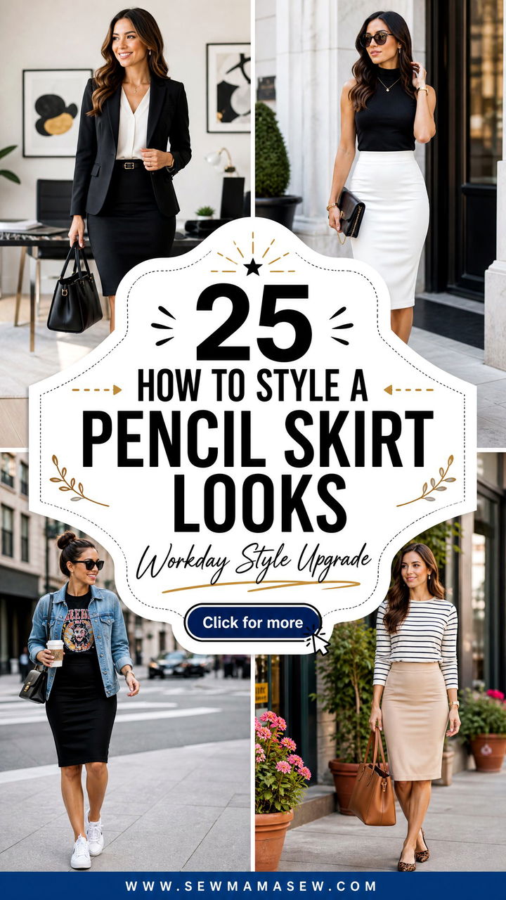 25 How to Style a Pencil Skirt Looks for Work and Beyond - 25 How to Style a Pencil Skirt Looks for Work and Beyond