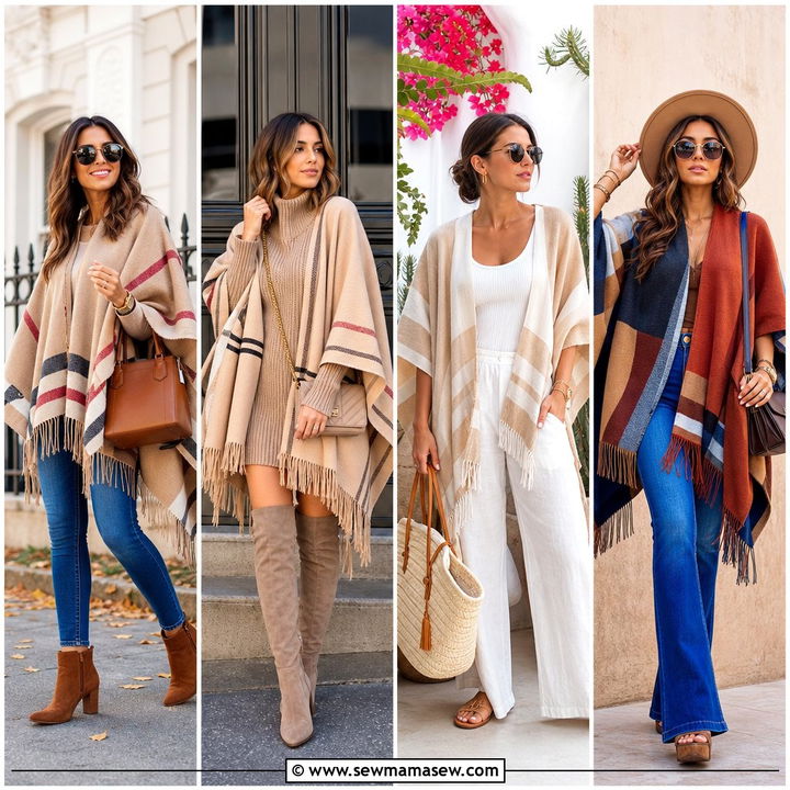 25 How to Style a Poncho Ideas for Cozy Chic Outfits