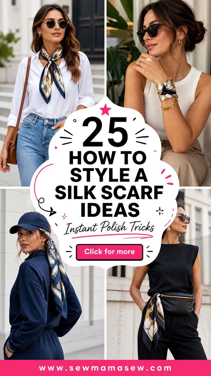 25 How to Style a Silk Scarf Ideas for Instant Polish - 25 How to Style a Silk Scarf Ideas for Instant Polish