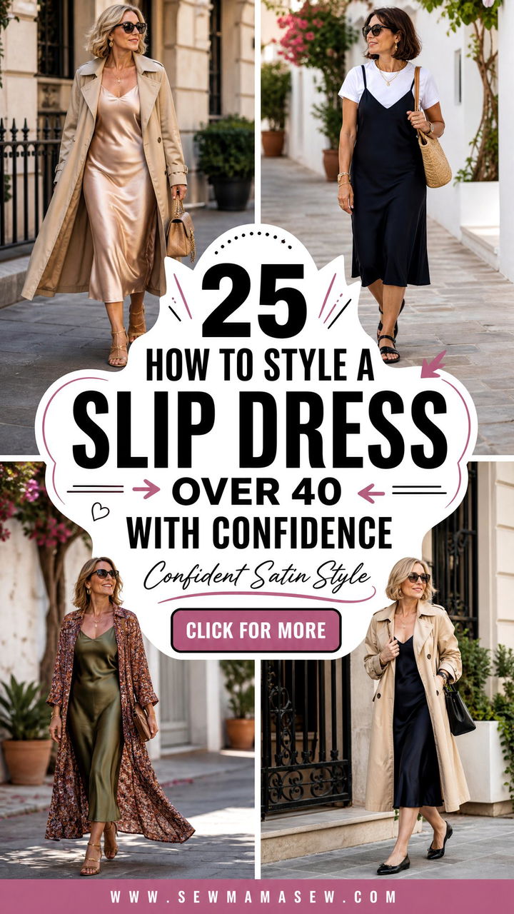 25 How to Style a Slip Dress Over 40 With Confidence - 25 How to Style a Slip Dress Over 40 With Confidence