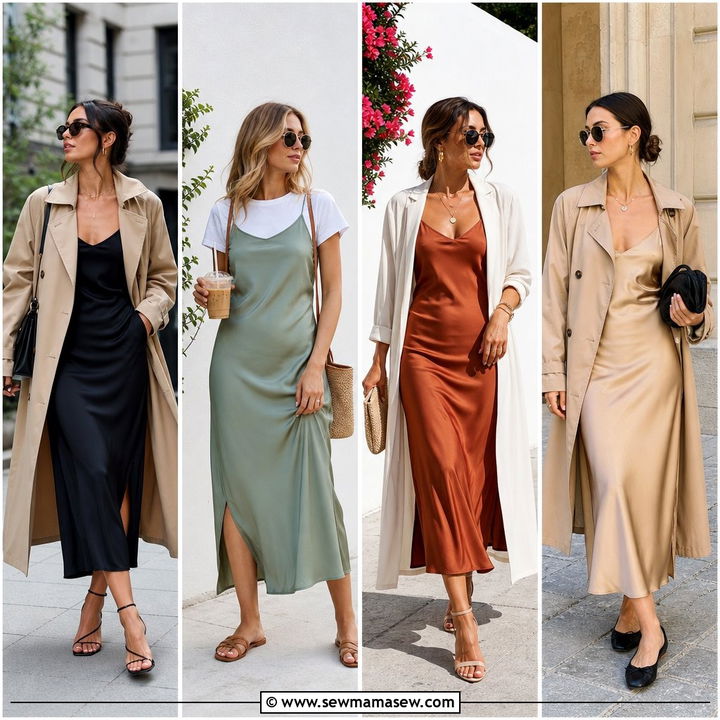 25 How to Style a Slip Dress Over 40 With Confidence