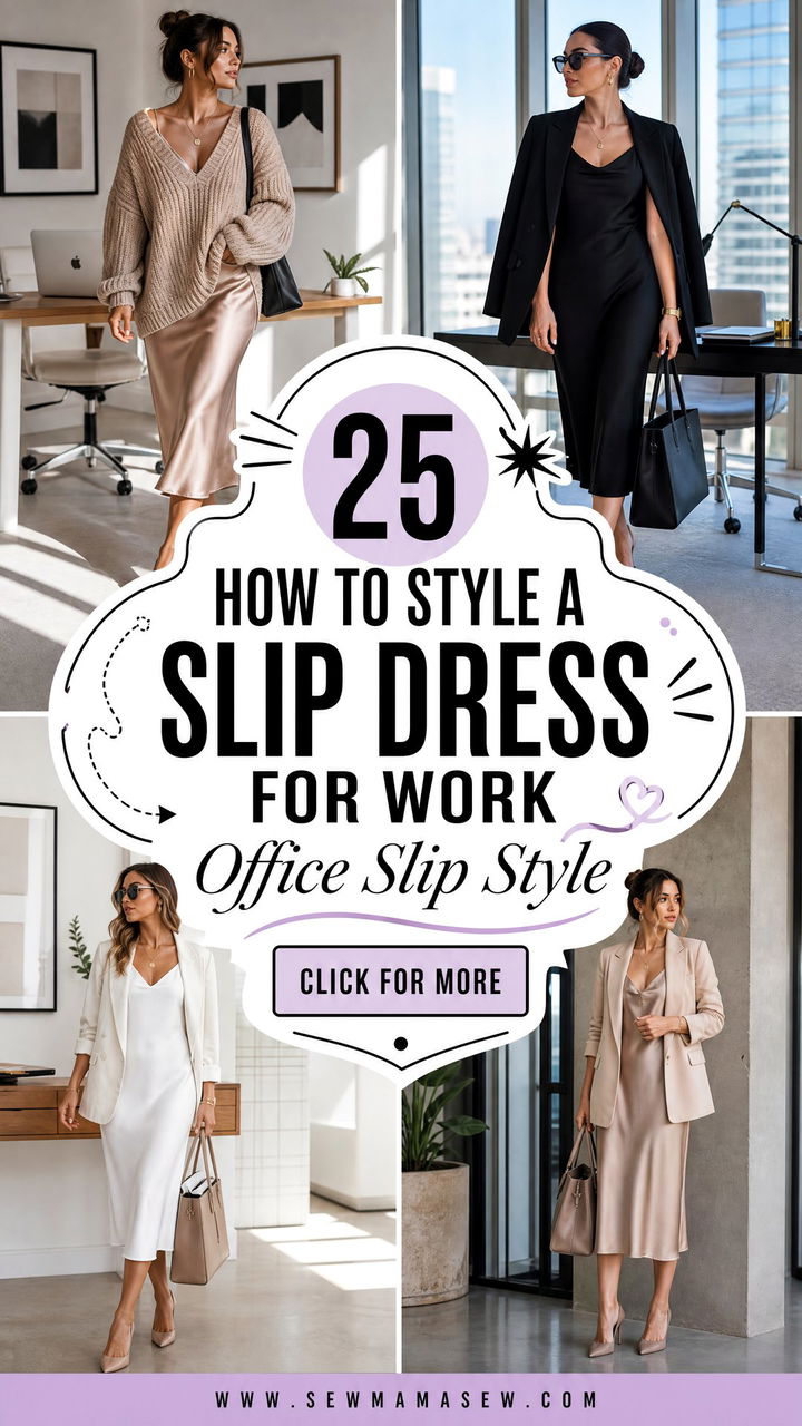 25 How to Style a Slip Dress for Work Without Looking Too Casual - 25 How to Style a Slip Dress for Work Without Looking Too Casual