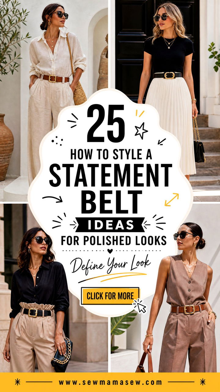 25 How to Style a Statement Belt Ideas for Polished Looks - 25 How to Style a Statement Belt Ideas for Polished Looks
