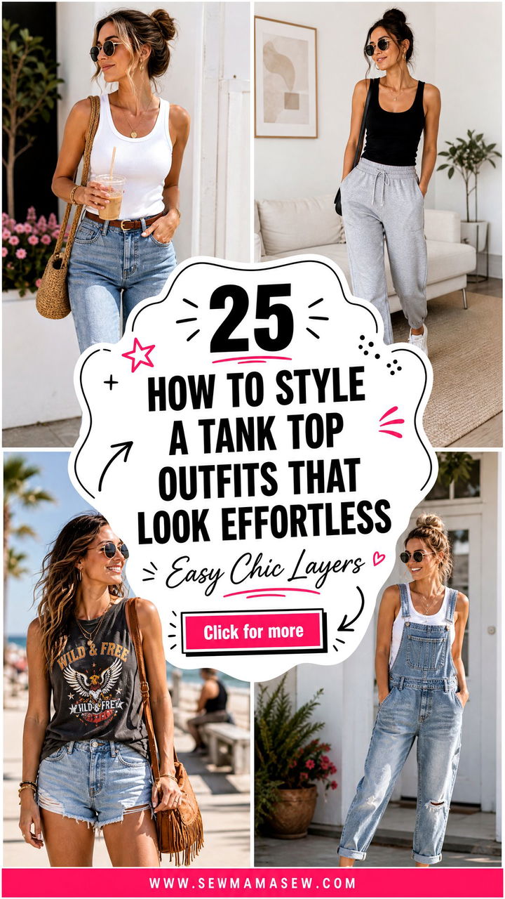 25 How to Style a Tank Top Outfits That Look Effortless - 25 How to Style a Tank Top Outfits That Look Effortless