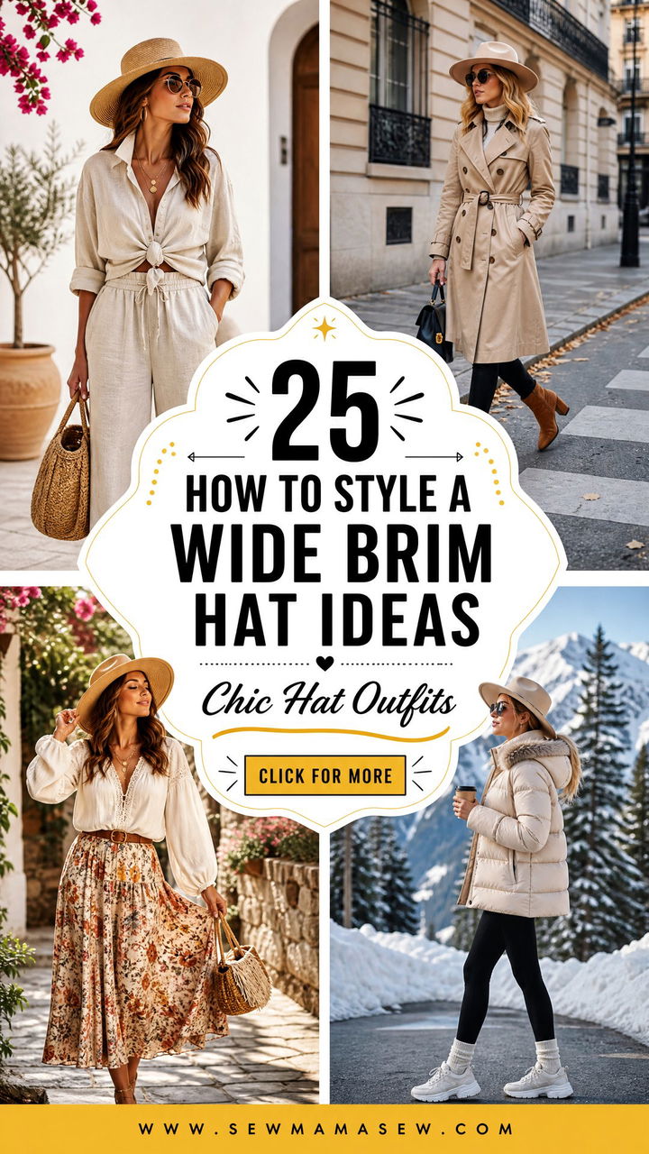 25 How to Style a Wide Brim Hat Ideas for Chic Outfits - 25 How to Style a Wide Brim Hat Ideas for Chic Outfits