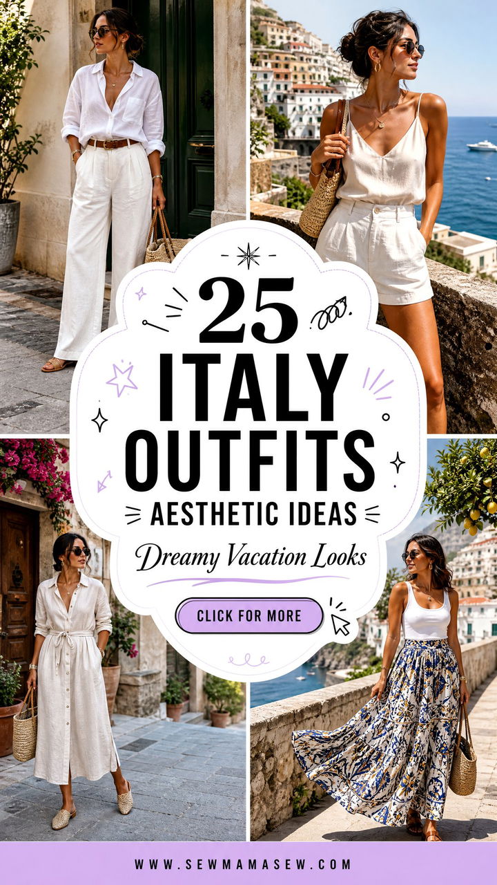 25 Italy Outfits Aesthetic Ideas for Dreamy Vacation Looks - 25 Italy Outfits Aesthetic Ideas for Dreamy Vacation Looks