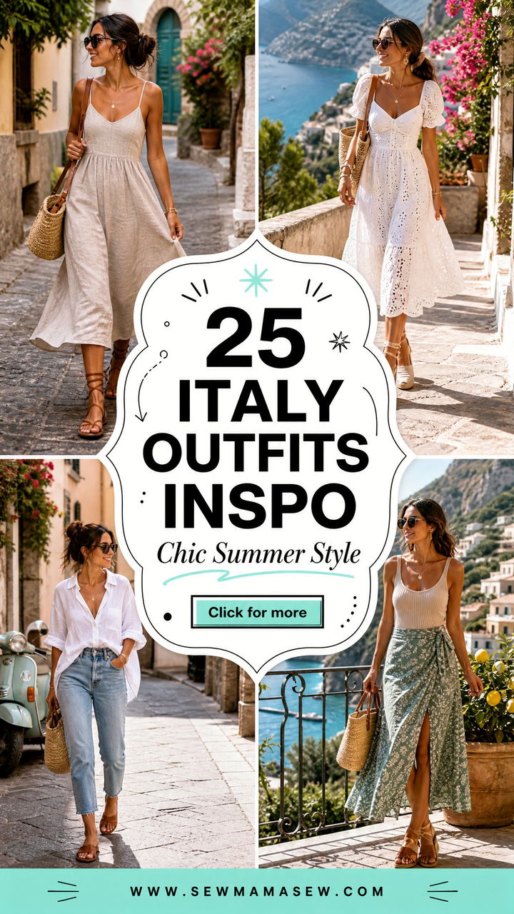 25 Italy Outfits Inspo for Chic Summer Vacation Style - 25 Italy Outfits Inspo for Chic Summer Vacation Style
