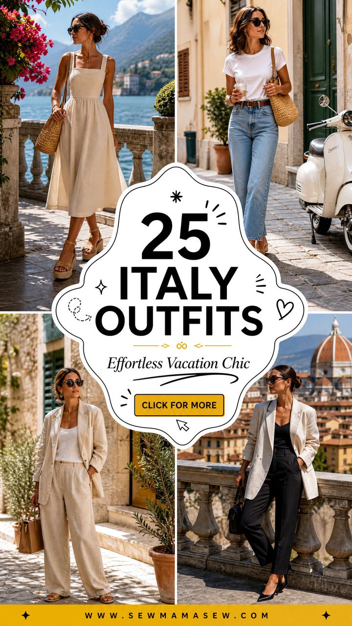 25 Italy Outfits to Copy for Effortless Vacation Chic - 25 Italy Outfits to Copy for Effortless Vacation Chic