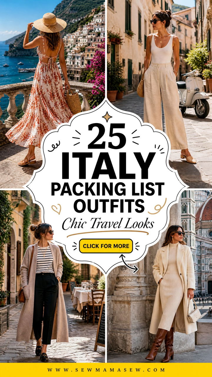 25 Italy Packing List Outfits for Chic Summer Travel Looks - 25 Italy Packing List Outfits for Chic Summer Travel Looks