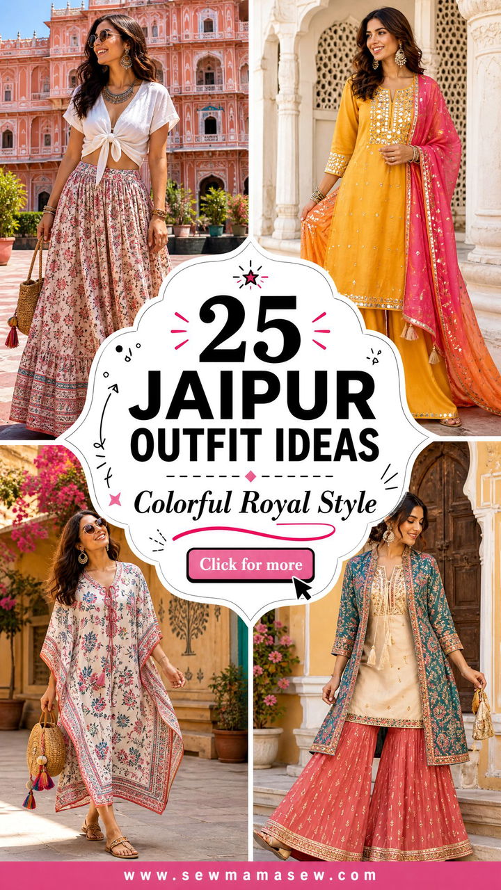 25 Jaipur Outfit Ideas for Colorful Royal Travel Style - 25 Jaipur Outfit Ideas for Colorful Royal Travel Style