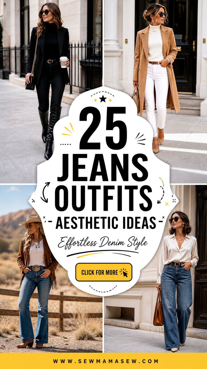 25 Jeans Outfits Aesthetic Ideas for Effortless Style - 25 Jeans Outfits Aesthetic Ideas for Effortless Style