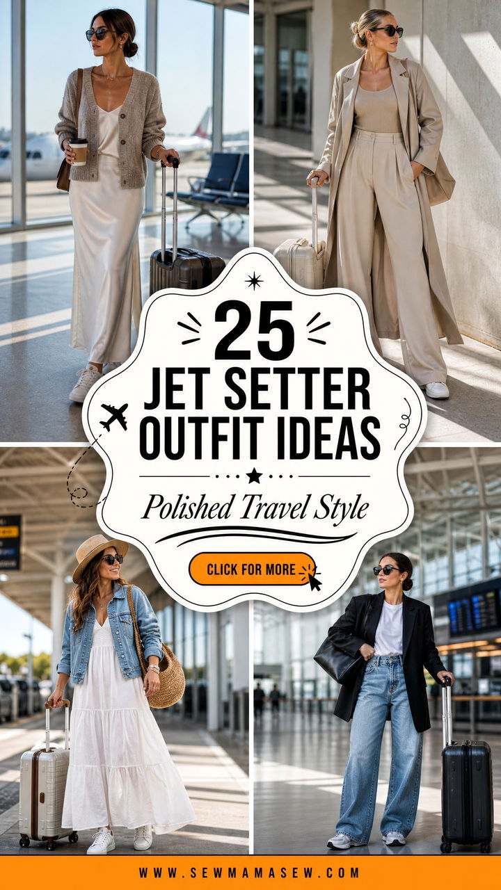 25 Jet Setter Outfit Ideas for Polished Travel Style Now - 25 Jet Setter Outfit Ideas for Polished Travel Style Now