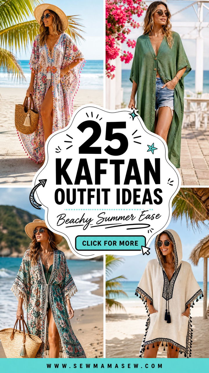 25 Kaftan Outfit Ideas Beach Travelers Need This Summer - 25 Kaftan Outfit Ideas Beach Travelers Need This Summer