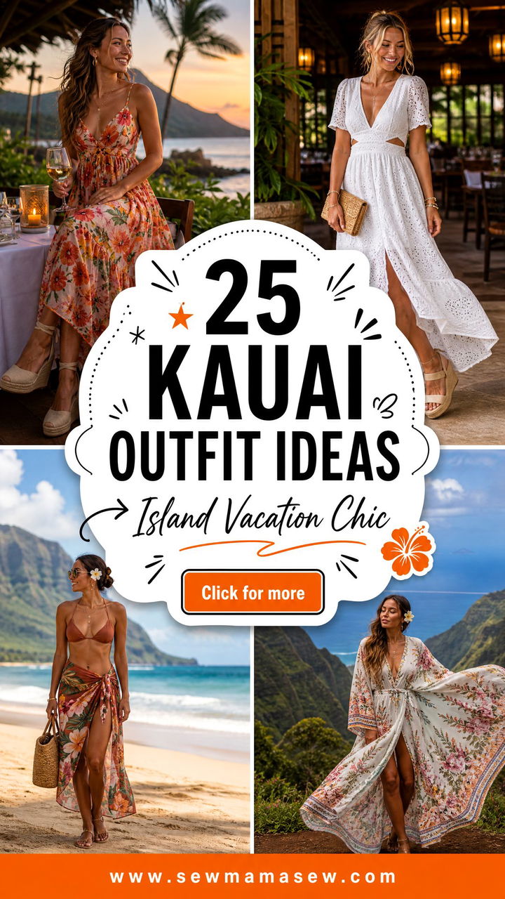 25 Kauai Outfit Ideas for Chic Island Vacation Style This Year - 25 Kauai Outfit Ideas for Chic Island Vacation Style This Year