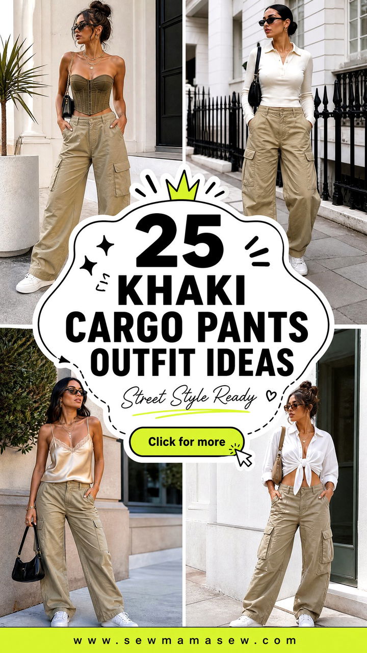 25 Khaki Cargo Pants Outfit Ideas for Effortless Street Style - 25 Khaki Cargo Pants Outfit Ideas for Effortless Street Style