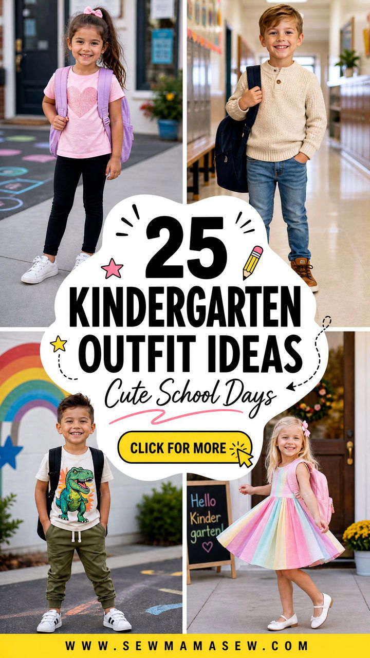25 Kindergarten Outfit Ideas For Cute Comfy School Days - 25 Kindergarten Outfit Ideas For Cute, Comfy School Days