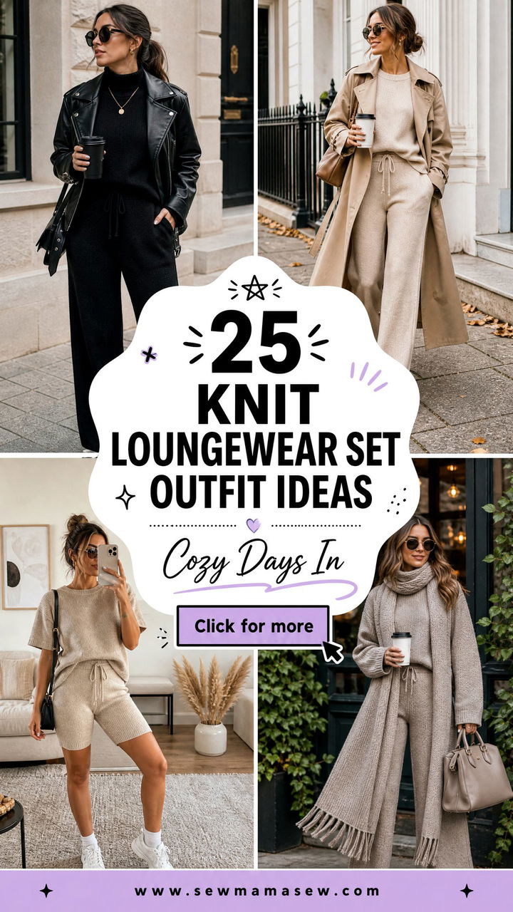 25 Knit Loungewear Set Outfit Ideas for Cozy Days In - 25 Knit Loungewear Set Outfit Ideas for Cozy Days In