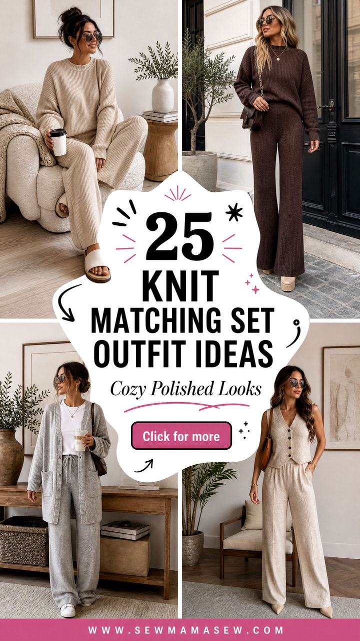 25 Knit Matching Set Outfit Ideas for Cozy Polished Looks - 25 Knit Matching Set Outfit Ideas for Cozy Polished Looks