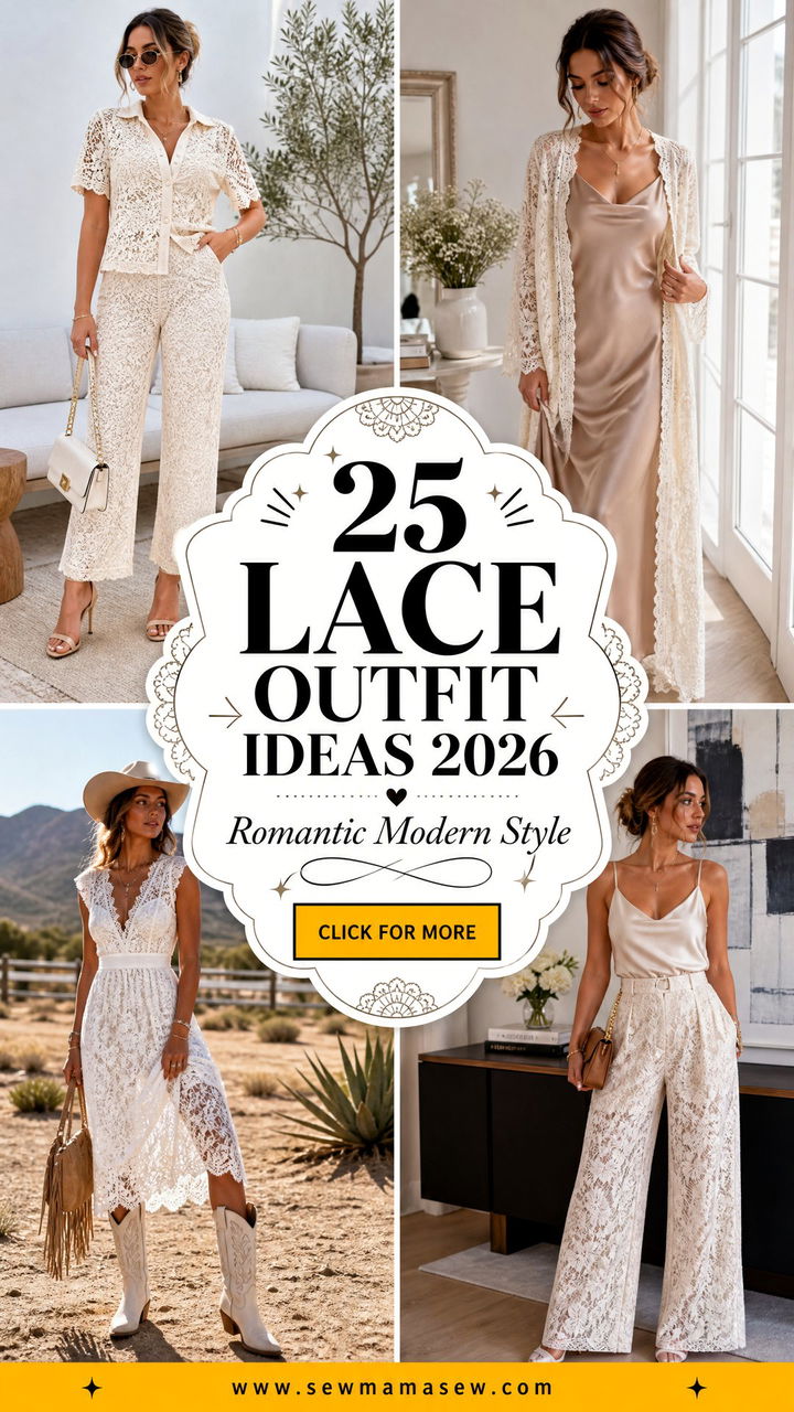 25 Lace Outfit Ideas 2026 For Romantic Modern Style To Wear - 25 Lace Outfit Ideas 2026 For Romantic Modern Style To Wear