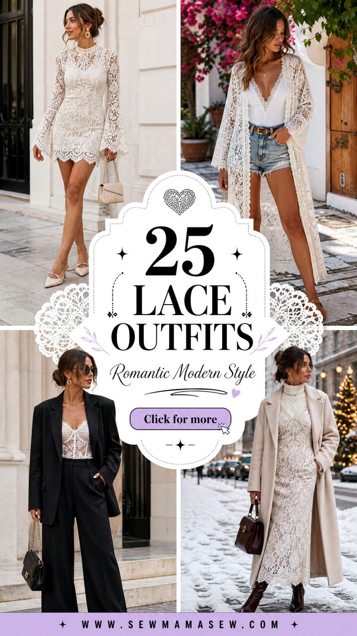 25 Lace Outfits To Copy For Romantic Modern Style This Season - 25 Lace Outfits To Copy For Romantic, Modern Style This Season