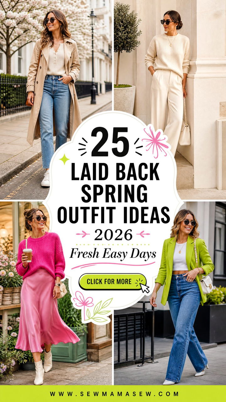 25 Laid Back Spring Outfit Ideas 2026 For Fresh Easy Days - 25 Laid Back Spring Outfit Ideas 2026 For Fresh Easy Days