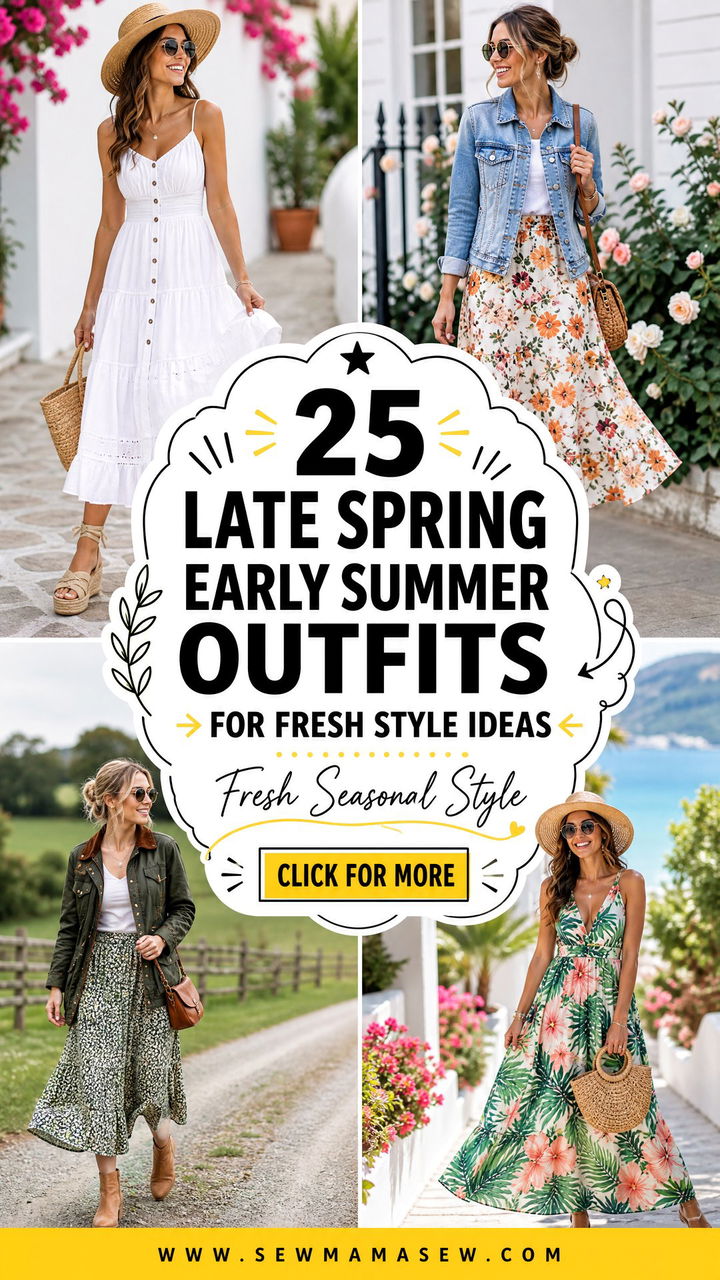 25 Late Spring Early Summer Outfits for Fresh Style Ideas - 25 Late Spring Early Summer Outfits for Fresh Style Ideas