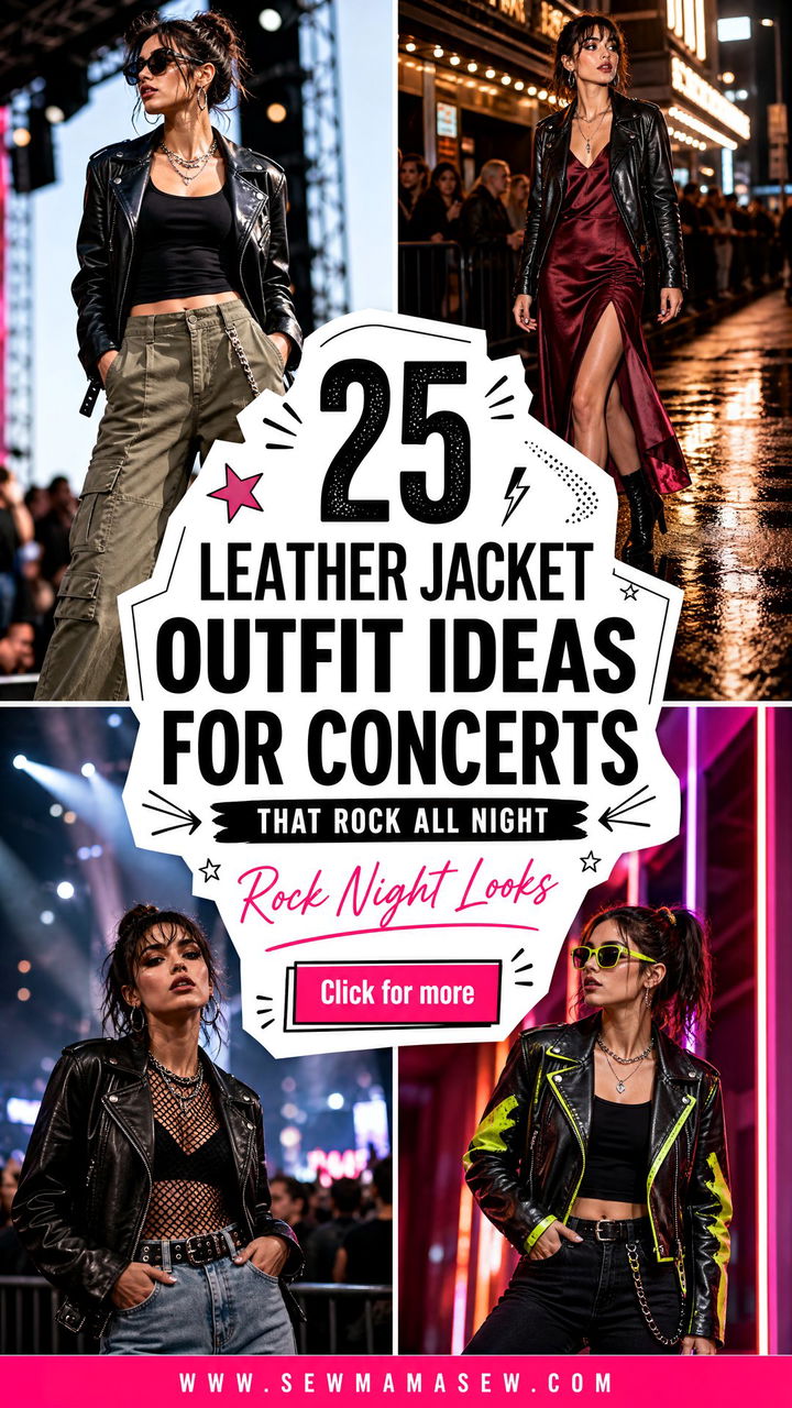 25 Leather Jacket Outfit Ideas for Concerts That Rock All Night - 25 Leather Jacket Outfit Ideas for Concerts That Rock All Night