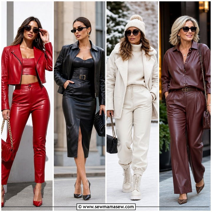 25 Leather Matching Set Outfit Ideas for Sleek Trendsetters