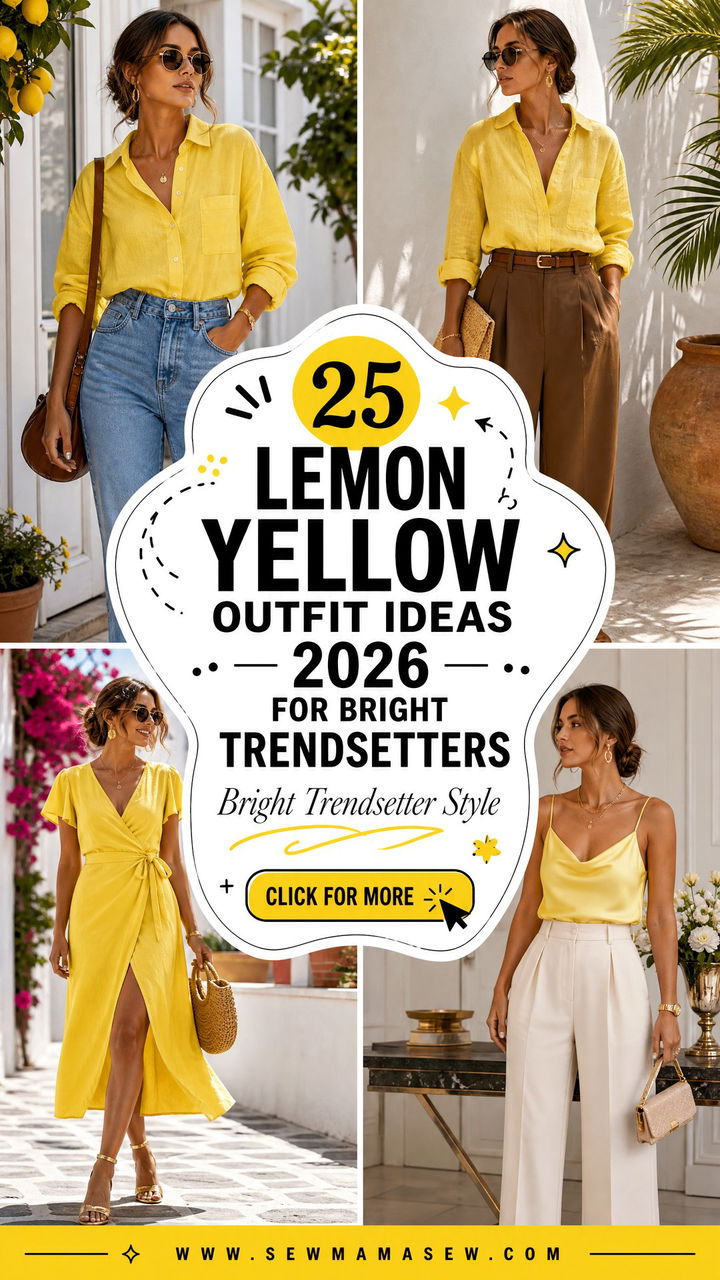 25 Lemon Yellow Outfit Ideas 2026 for Bright Trendsetters - 25 Lemon Yellow Outfit Ideas 2026 for Bright Trendsetters