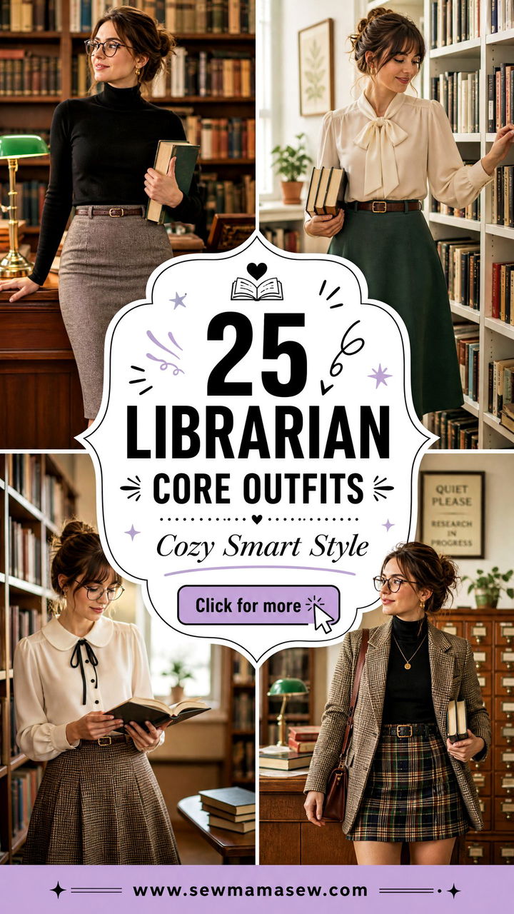 25 Librarian Core Outfits Inspo For Cozy Smart Style - 25 Librarian Core Outfits Inspo For Cozy Smart Style
