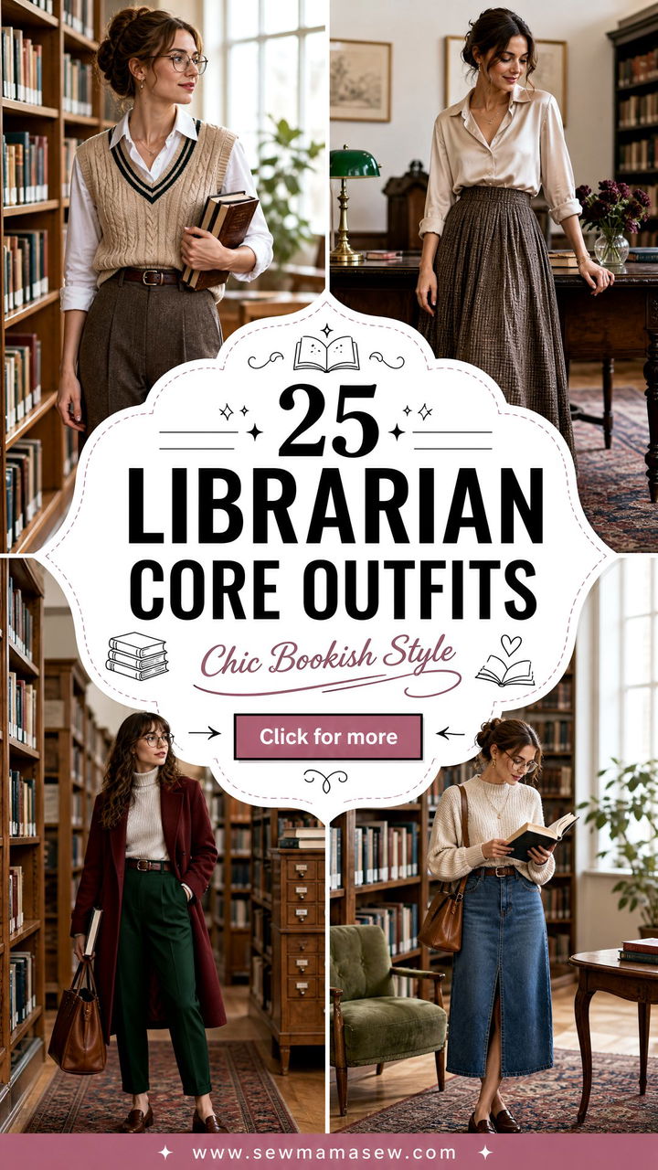 25 Librarian Core Outfits To Copy For Chic Bookish Style - 25 Librarian Core Outfits To Copy For Chic Bookish Style