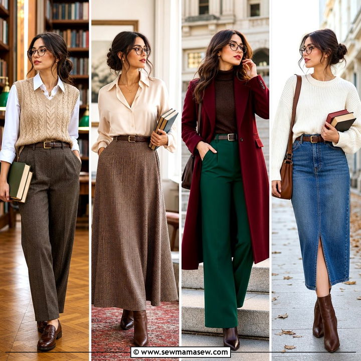 25 Librarian Core Outfits To Copy For Chic Bookish Style