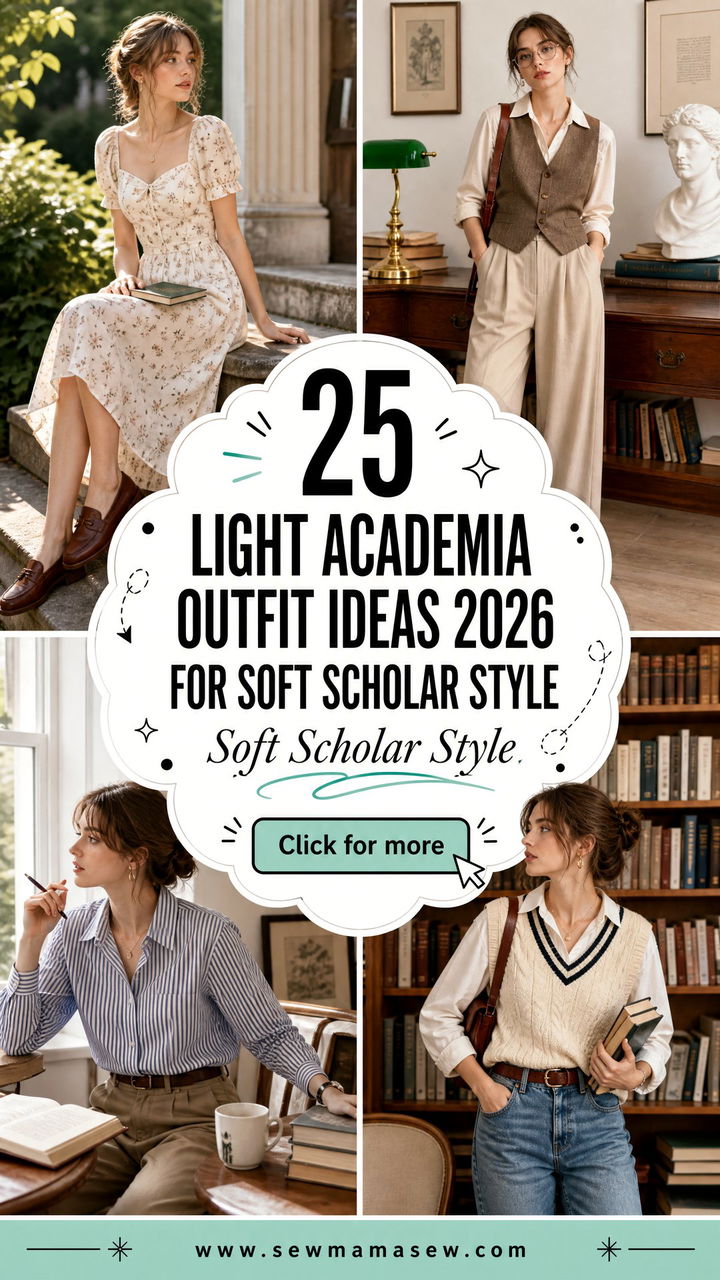 25 Light Academia Outfit Ideas 2026 for Soft Scholar Style - 25 Light Academia Outfit Ideas 2026 for Soft Scholar Style