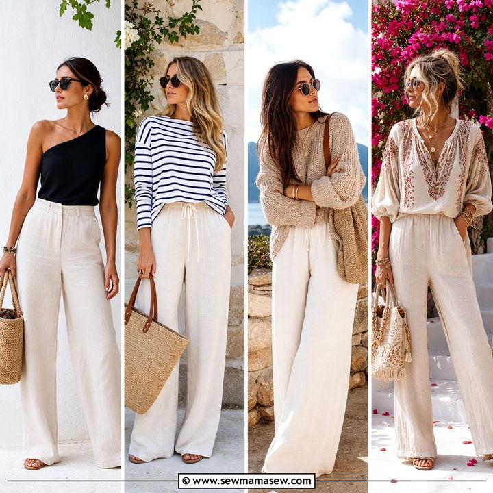 25 Linen Pants Outfits Aesthetic For Breezy Minimal Style