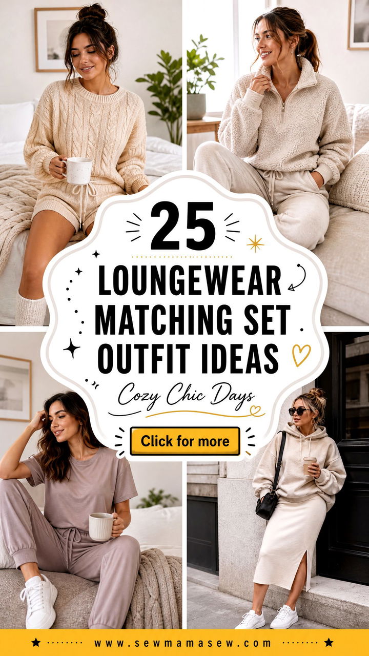 25 Loungewear Matching Set Outfit Ideas for Cozy Chic Days - 25 Loungewear Matching Set Outfit Ideas for Cozy Chic Days