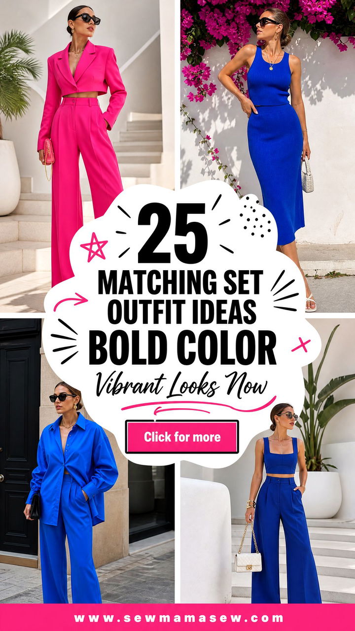 25 Matching Set Outfit Ideas Bold Color Vibrant Looks Now - 25 Matching Set Outfit Ideas Bold Color: Vibrant Looks Now