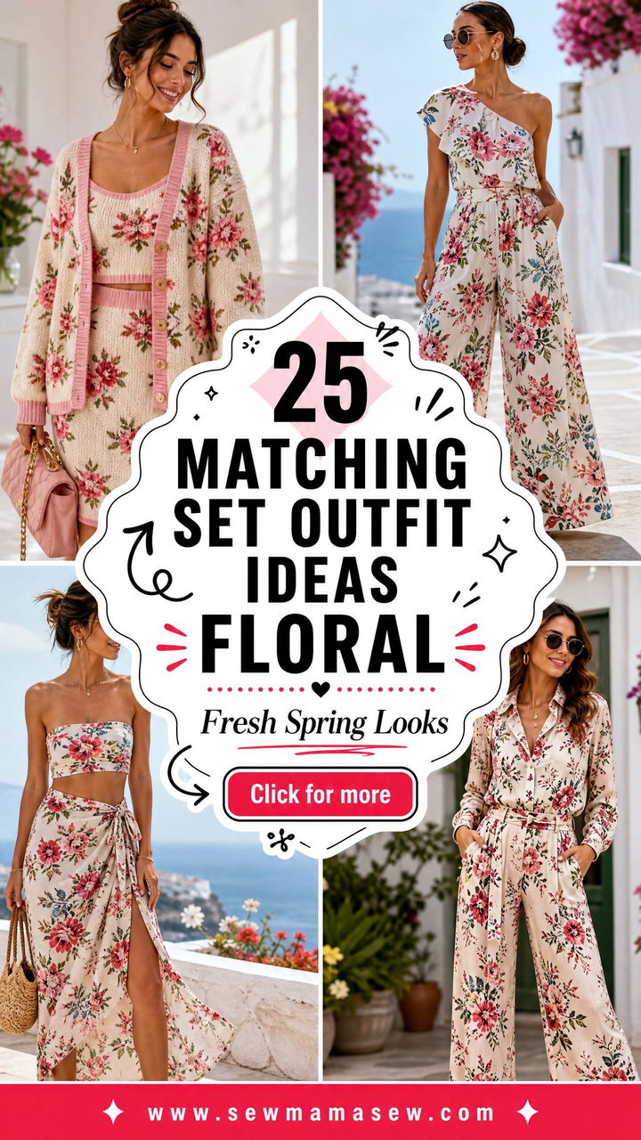 25 Matching Set Outfit Ideas Floral Fresh Spring Looks - 25 Matching Set Outfit Ideas Floral: Fresh Spring Looks