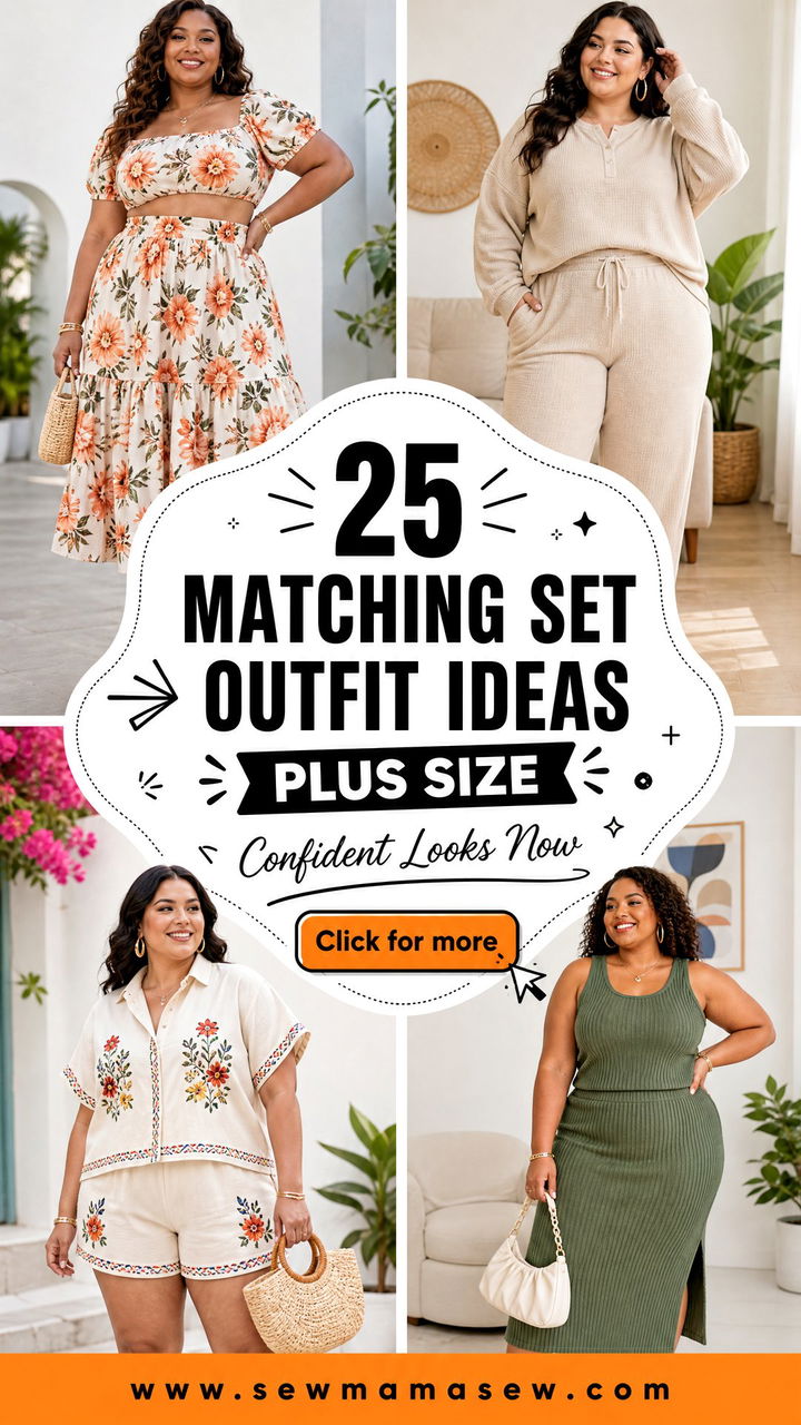 25 Matching Set Outfit Ideas Plus Size Confident Looks - 25 Matching Set Outfit Ideas Plus Size: Confident Looks