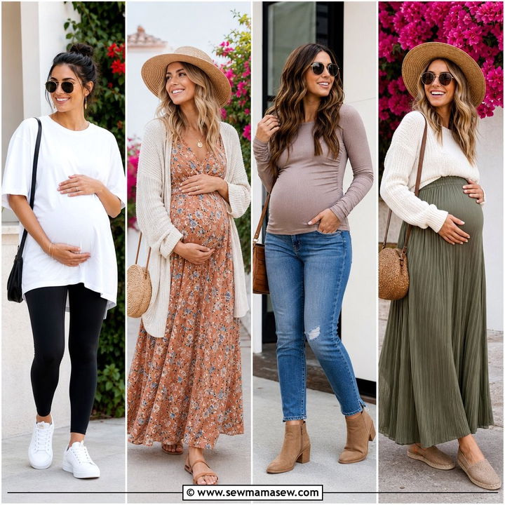 25 Maternity Outfit Ideas for Airport Travel Comfort Now