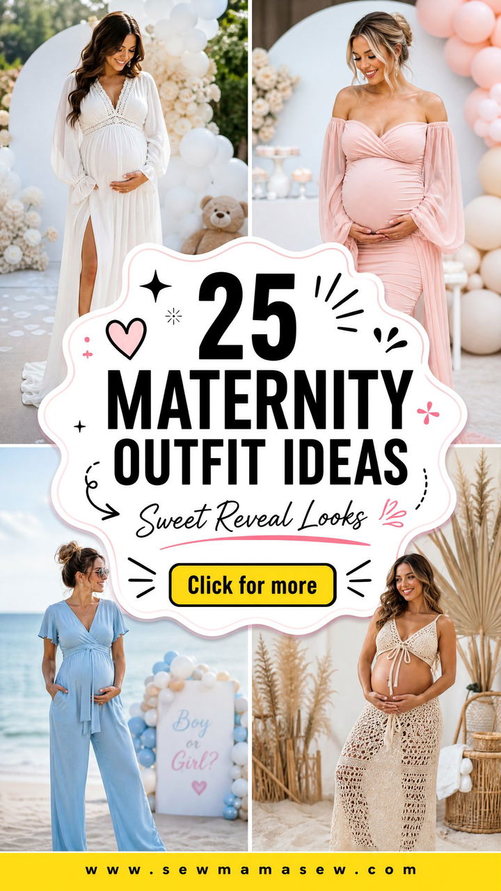 25 Maternity Outfit Ideas for Gender Reveal Sweet Looks - 25 Maternity Outfit Ideas for Gender Reveal: Sweet Looks